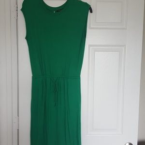 Green Drawstring Dress